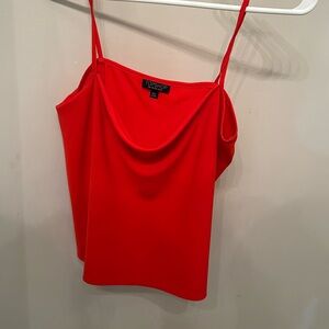Top shop silk top Red